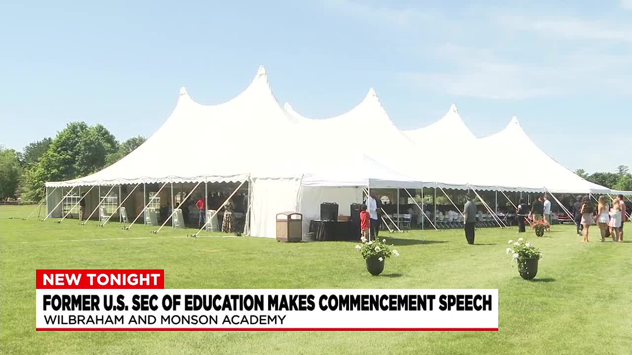 Former U.S. Secretary of Education speaks at Wilbraham and Monson Academy commencement - Vimarsana News
