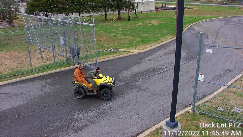 Authorities said Eric James Short and Michael Brandon Bowden got away on a Honda foreman...