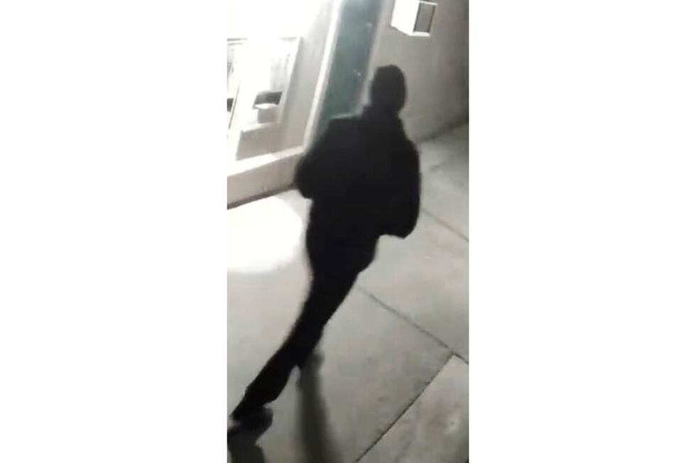 In this undated surveillance image released by the Stockton Police Department, a grainy still...