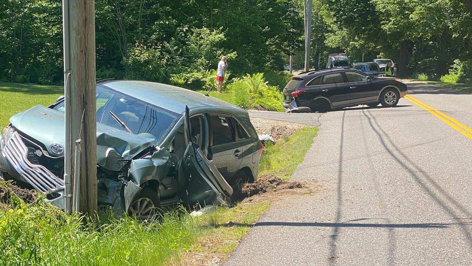 Injuries reported, following 2-vehicle crash in Monson - Vimarsana News